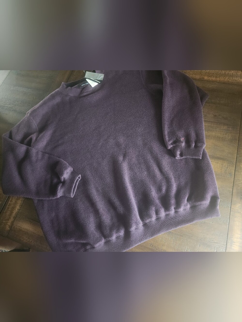 New Greg Norman Men's Crewneck Sweater - Deep Plum XXL